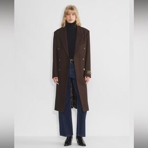 NWT Aritzia symphony coat S Bitter Brown
